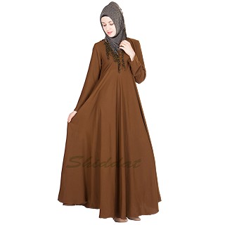 Umbrella Abaya- Brown Colored